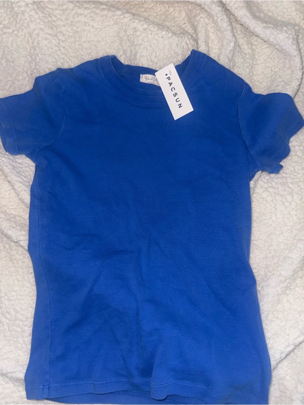 PacSun Kids Bright Blue Short Sleeve Crew Tee